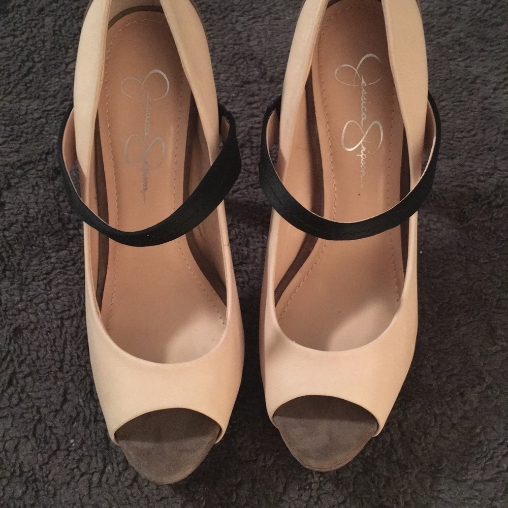 BCBG multi colored platform heels. No box. Size 8